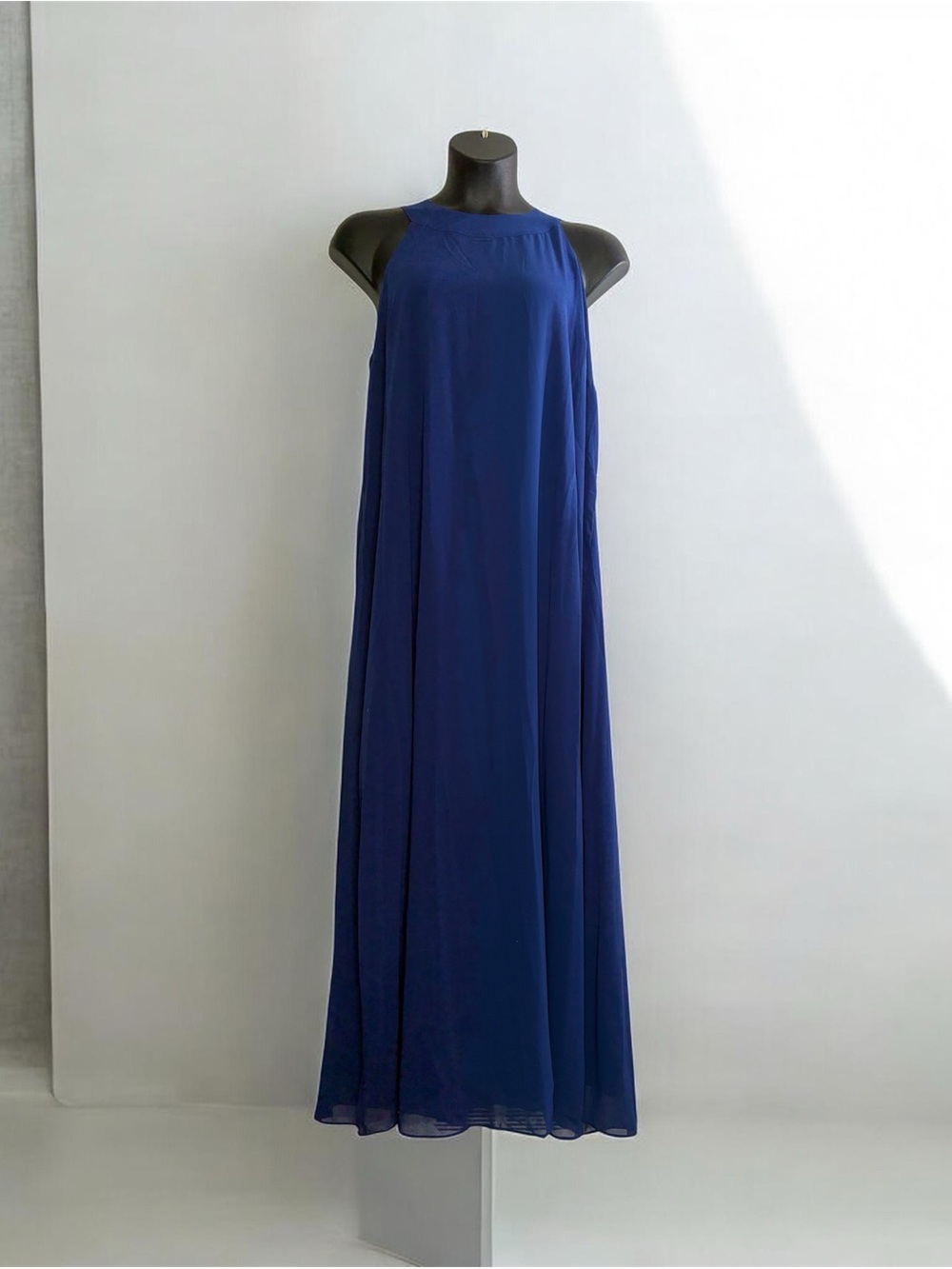 City Chic Deep Blue Halter Neck Maxi Dress